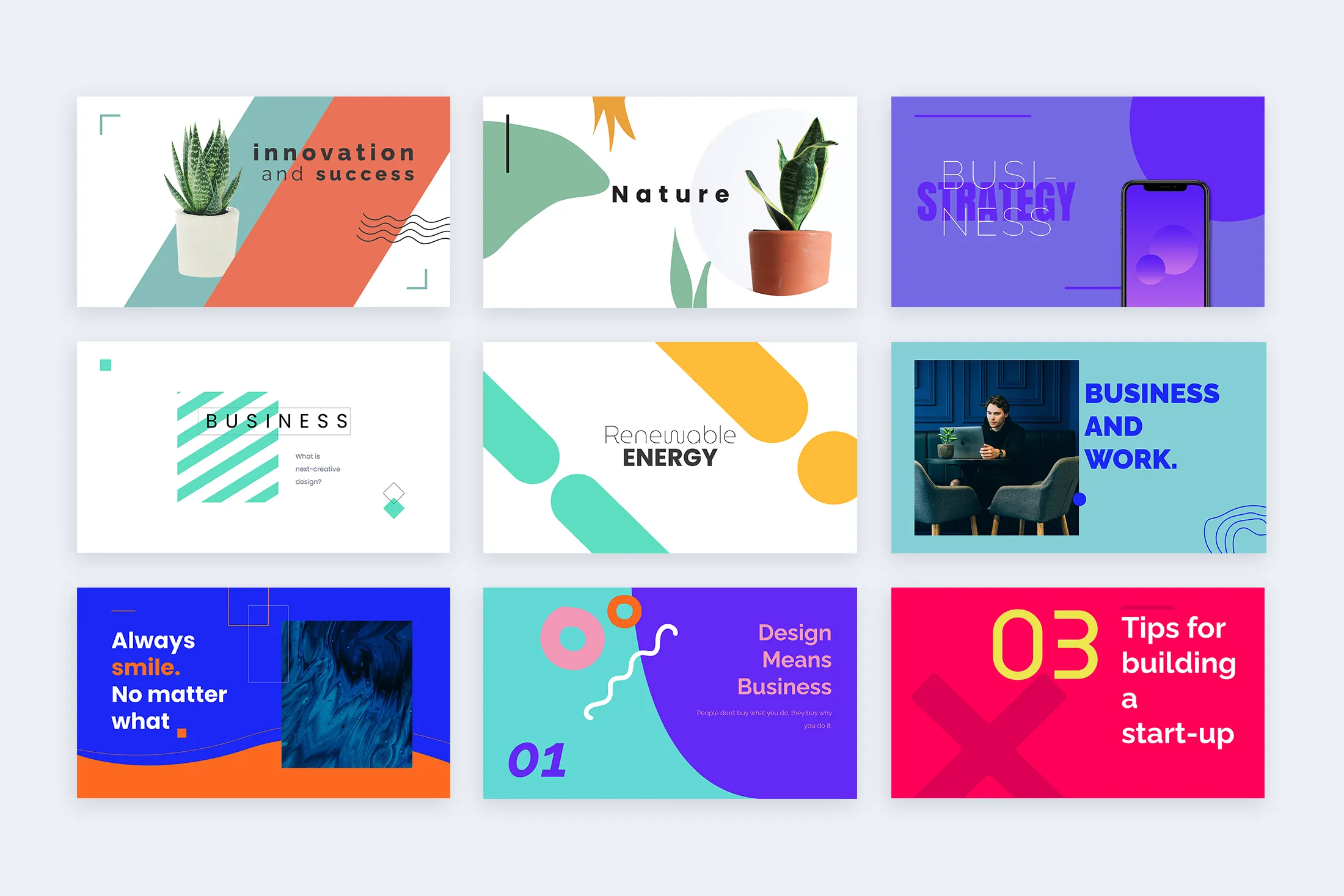 Cover Google Slides Infographic Template