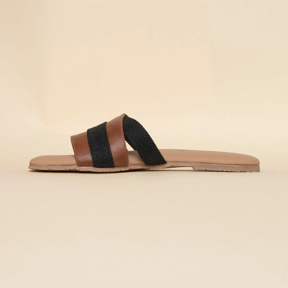 Jet Black Multi-Strap Slider